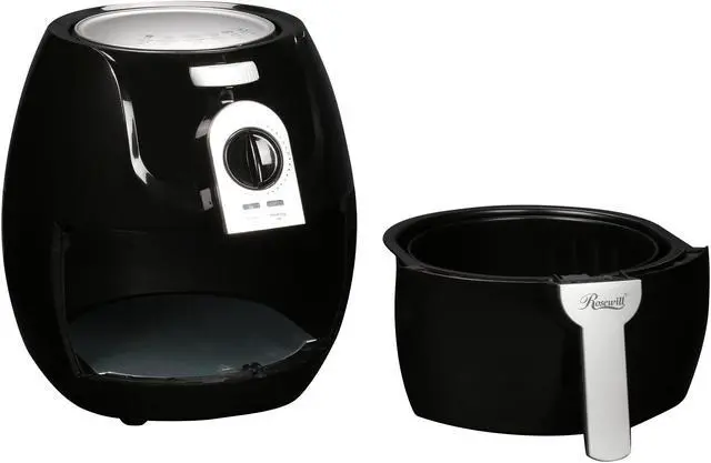 Alt view image 7 of 10 - Rosewill Air Fryer 3.3 Qt, Oilless Air Fryer Oven, 1400-watt Power, Timer and Temperature Control Frying w/Low Fat, Oil Free, RHAF-15004