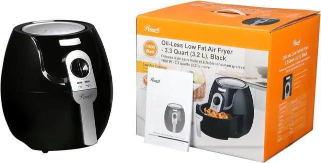 Alt view image 10 of 10 - Rosewill Air Fryer 3.3 Qt, Oilless Air Fryer Oven, 1400-watt Power, Timer and Temperature Control Frying w/Low Fat, Oil Free, RHAF-15004