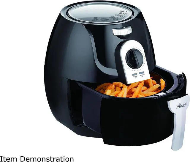 Alt view image 8 of 10 - Rosewill Air Fryer 3.3 Qt, Oilless Air Fryer Oven, 1400-watt Power, Timer and Temperature Control Frying w/Low Fat, Oil Free, RHAF-15004