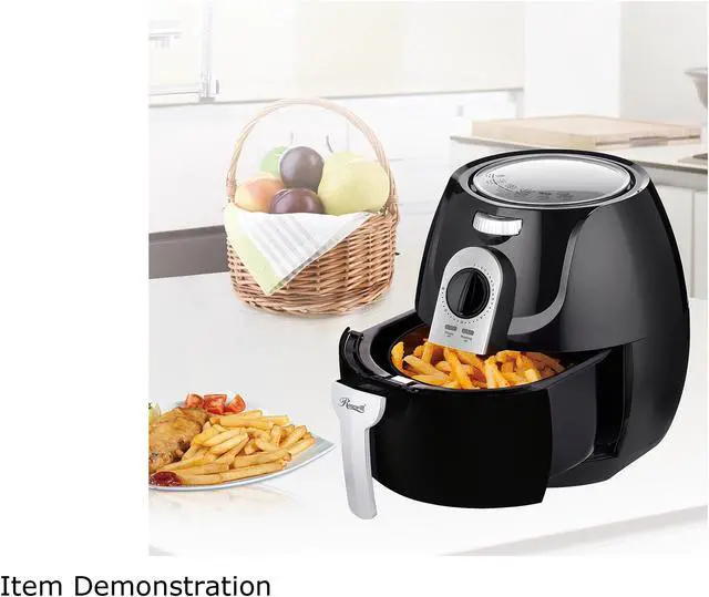 Alt view image 9 of 10 - Rosewill Air Fryer 3.3 Qt, Oilless Air Fryer Oven, 1400-watt Power, Timer and Temperature Control Frying w/Low Fat, Oil Free, RHAF-15004