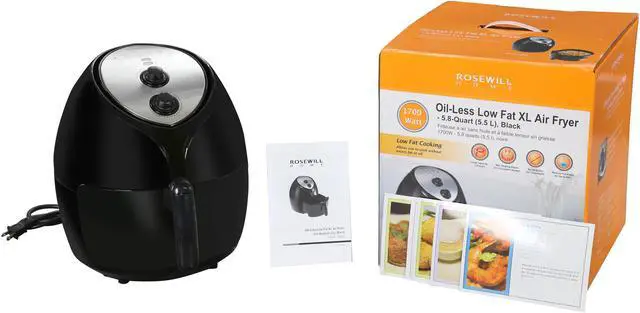Alt view image 12 of 12 - Rosewill Air Fryer XL 5.8 Quart, Oil-Less Low Fat Deep Fryer RHAF-16003