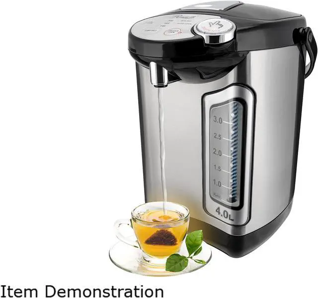 Alt view image 2 of 8 - Rosewill RHAP-16002 Electric Hot Water Boiler and Warmer, 4.0 Liter Hot Water Dispenser, Stainless Steel | Great for Coffee, Tea, Soup, or Hot Cereal | White