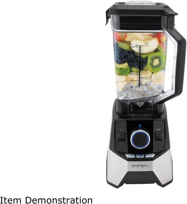 Rosewill Professional Blender for Smoothies, Ice Crushing & Frozen Fruits,  Industrial Power High-Speed Commercial Blender, Quiet, 33000 RPM Motor, 70  oz. BPA Free Jar, 1400W, Black - (RHPB-18001) 
