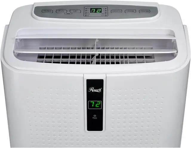Alt view image 6 of 10 - Rosewill Portable Air Conditioner 12,000 BTU, 4-in-1: AC, Fan, Dehumidifier & Heater, Remote Control, Self-Evaporation, Up to 300 Sq.Ft., White - (RHPA-18003)