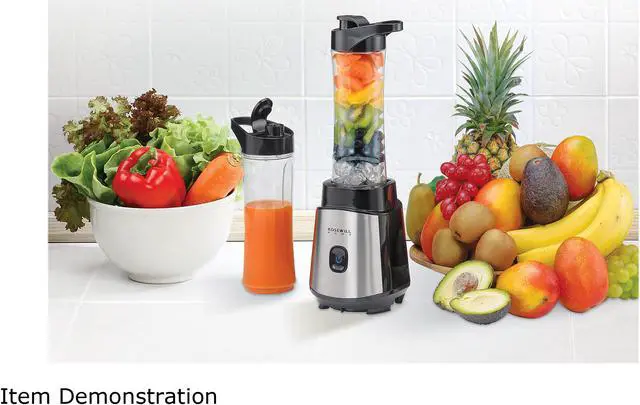 Alt view image 2 of 14 - Rosewill Single Serve Personal Blender for Smoothies, Juices & Shakes, Includes Two 20 oz. BPA-Free Travel Bottles, 300W, Black - (RHBL-18002)