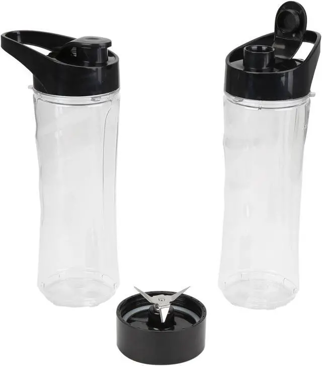 Alt view image 13 of 14 - Rosewill Single Serve Personal Blender for Smoothies, Juices & Shakes, Includes Two 20 oz. BPA-Free Travel Bottles, 300W, Black - (RHBL-18002)