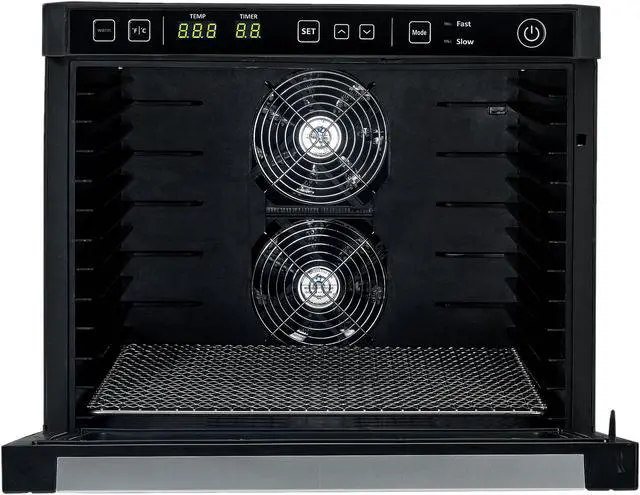 Alt view image 4 of 7 - Rosewill Food Dehydrator Machine, 6-Tray Dehydrating Racks, Electric Dehydrator 2 Speeds Settings and Dual Fans for Fast Drying Fruit, Meat, Jerky - RHFD-18001