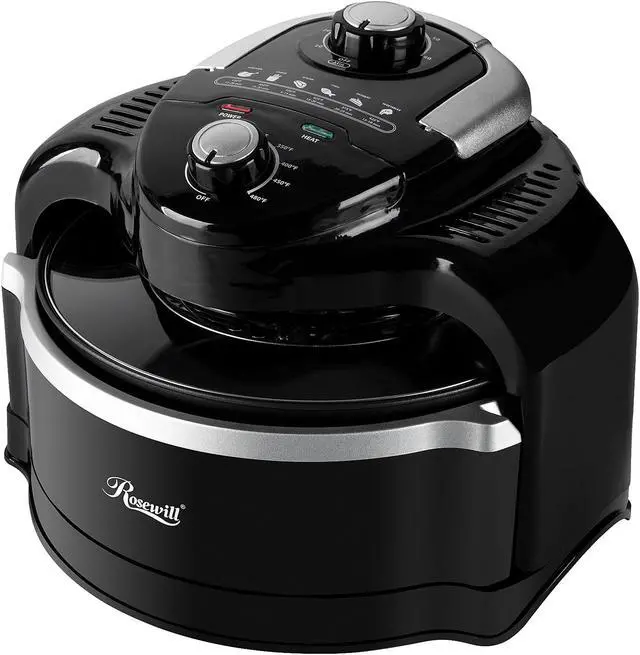 Alt view image 2 of 6 - Rosewill 7.4-Qt Air Fryer Convection Oven Multicooker, Healthy Cooking, Oil-Less, 1000W, 250 to 480 Temperature Range, Infrared Countertop, 60-Minute Timer, Dishwasher Safe - (RHCO-19001)