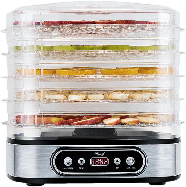 Main image of Rosewill Essential Food Dehydrator, 5 Stackable Trays with Adjustable 48H Timer and Temperature Control - Electric Food Preserver for Jerky, Fruits, Veggies, Meat & Dog Treats, Large capacity