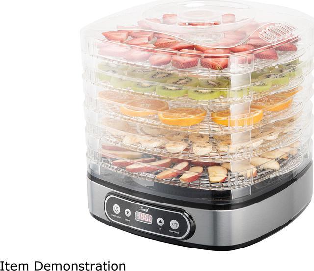 VIVOHOME Electric 8-Tray Food Dehydrator with Digital Timer and Temperature Control in Black