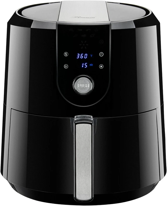 Alt view image 2 of 8 - Rosewill RHAF-19001 XL Air Fryer 5.8-Quart (5.5-Liter) Extra Large Capacity with Temperature/Timer Settings and 7 Cooking Presets, 1800W Oil-Less Low-Fat Air Frying