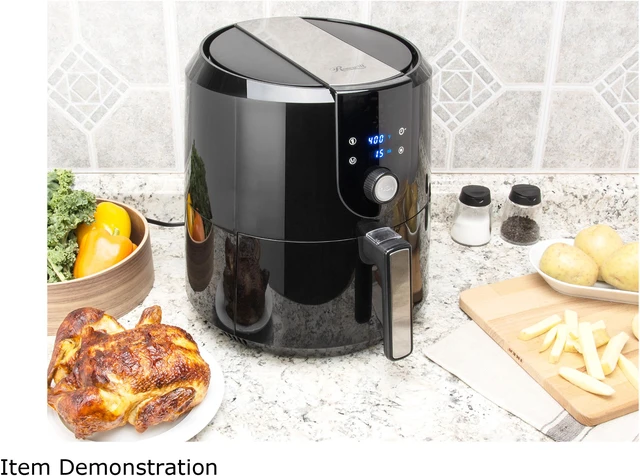 Alt view image 8 of 8 - Rosewill RHAF-19001 XL Air Fryer 5.8-Quart (5.5-Liter) Extra Large Capacity with Temperature/Timer Settings and 7 Cooking Presets, 1800W Oil-Less Low-Fat Air Frying