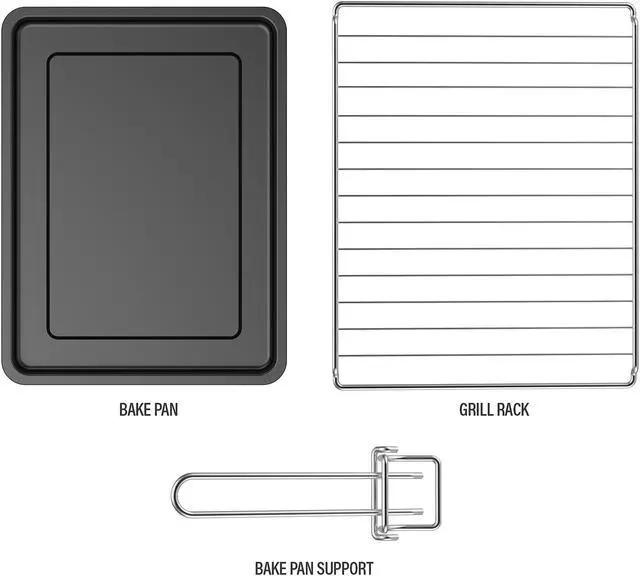 Alt view image 5 of 7 - Rosewill RHTO-19001 19L 6-Slice Toaster Oven with Timer & Temperature Settings | 19-Liter Large Capacity |Stainless Steel Countertop Toaster Oven with Baking Pan and Broil Rack | Black