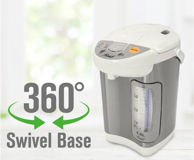 Alt view image 5 of 6 - Rosewill 4.8 Quarts Stainless Steel Hot Water Boiler and Warmer | 3 Temperature Settings | Automatic and Manual Dispense | Safety Features, Boil Dry Protection, Auto Shutoff | White