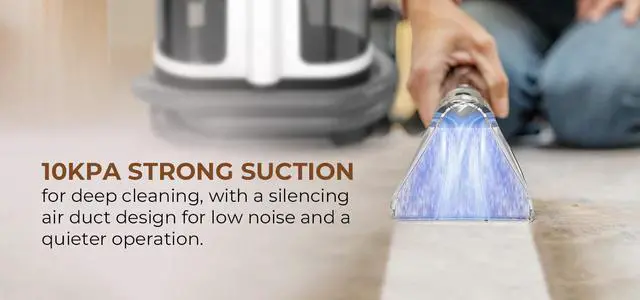 Alt view image 7 of 7 - Rosewill Multi-Purpose Portable Carpet and Upholstery Cleaner, Powerful Suction10 kpa Spot Cleaner ,Car and Auto Detailer, Stain/Spot Remover;  Versatile Use: Carpet, Sofa, Pet Hair Use