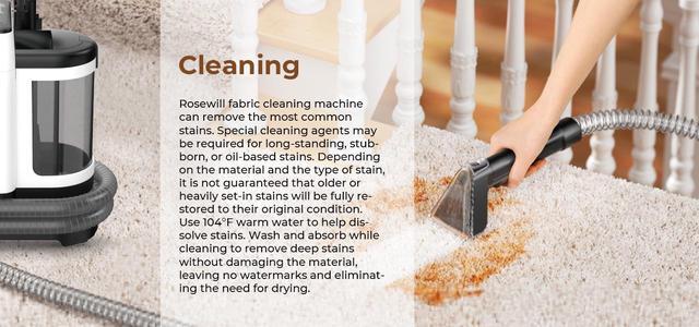 Alt view image 5 of 7 - Rosewill Multi-Purpose Portable Carpet and Upholstery Cleaner, Powerful Suction10 kpa Spot Cleaner ,Car and Auto Detailer, Stain/Spot Remover;  Versatile Use: Carpet, Sofa, Pet Hair Use