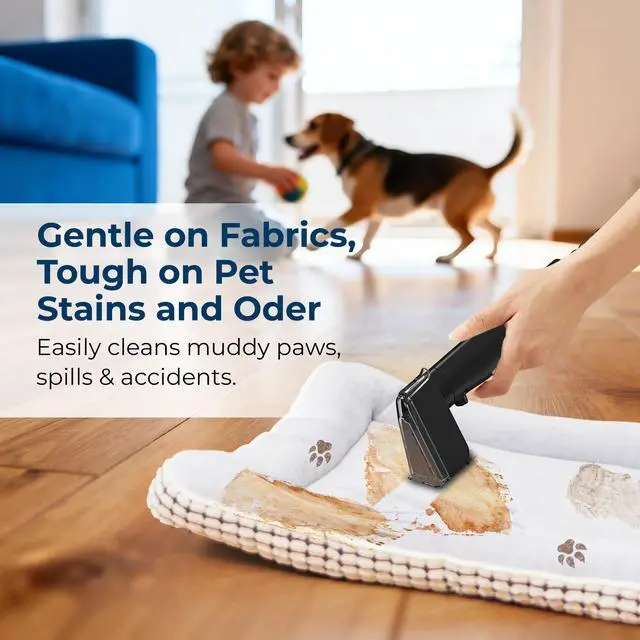 Alt view image 4 of 7 - Rosewill Multi-Purpose Portable Carpet and Upholstery Spot Cleaner, Powerful Suction 17 Kpa Spot Cleaner, Car and Auto Detailer, Stain/Spot Remover; Versatile Use: Carpet, Sofa, Pet Hair Use - Teal