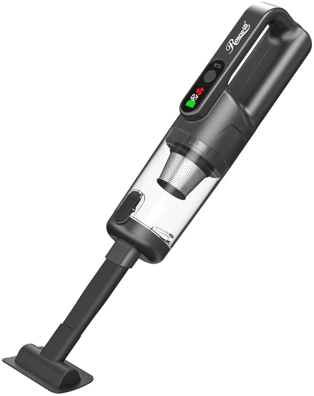 Alt view image 2 of 2 - Rosewill 4-in-1 Cordless Car Vacuum, Rechargeable Handheld Vacuum Cleaner with LCD Display, 20KPa Suction Power with LED Light, 3-Gear Adjustable Blower, Inflator & Air Duster for Small Jobs, Car, Home, Office and Outdoor Use - Carbon Black