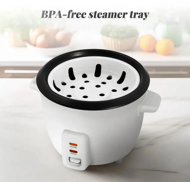 Alt view image 2 of 4 - Elite Cuisine ERC500 6 Cup Non-Stick Rice Cooker with Steam Tray