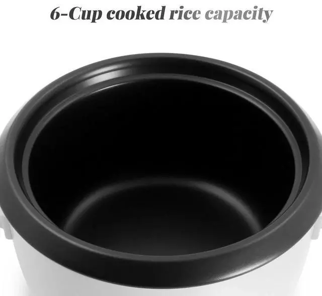 Alt view image 3 of 4 - Elite Cuisine ERC500 6 Cup Non-Stick Rice Cooker with Steam Tray