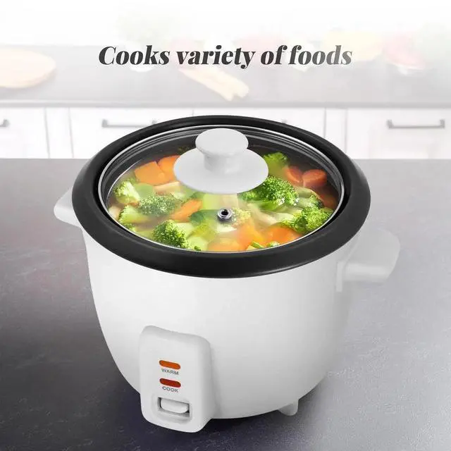Alt view image 4 of 4 - Elite Cuisine ERC500 6 Cup Non-Stick Rice Cooker with Steam Tray