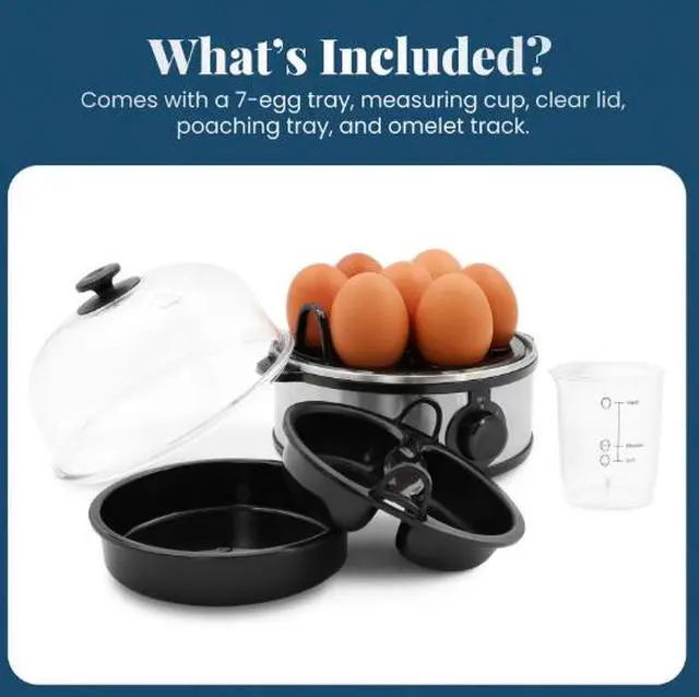 Alt view image 2 of 5 - Elite Cuisine EGC425 Automatic Easy Egg Cooker, 7 Eggs