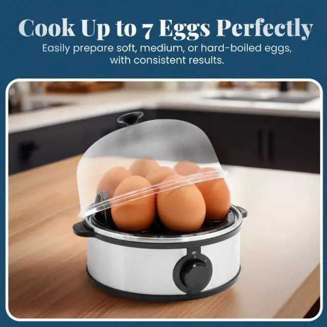 Alt view image 3 of 5 - Elite Cuisine EGC425 Automatic Easy Egg Cooker, 7 Eggs