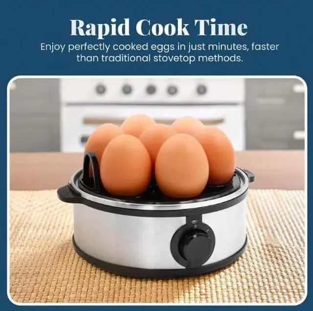 Alt view image 4 of 5 - Elite Cuisine EGC425 Automatic Easy Egg Cooker, 7 Eggs