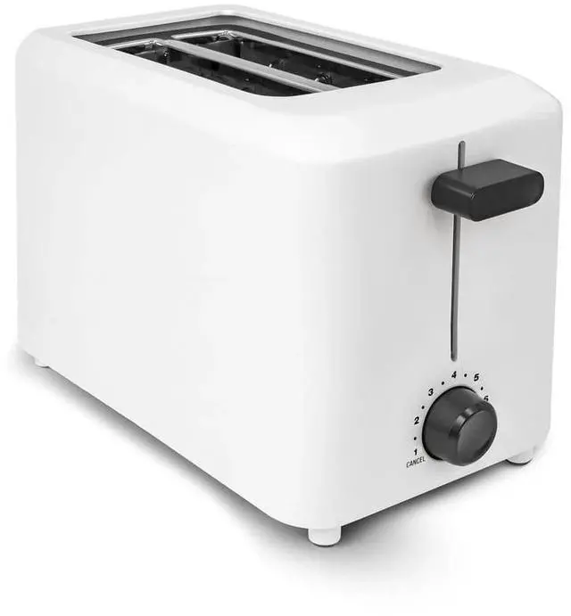 Main image of Elite Cuisine ECT1256 White 2 Slice Cool Touch Toaster