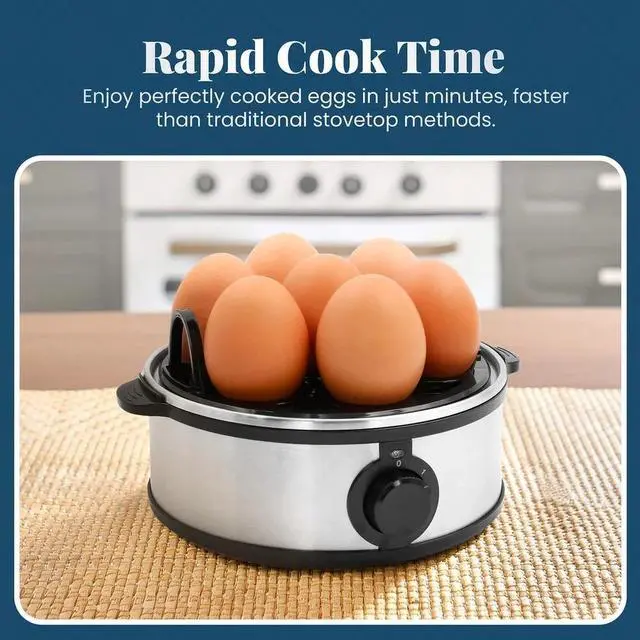 Alt view image 2 of 5 - Elite Cuisine EGC865 Stainless Steel Automatic Egg Cooker