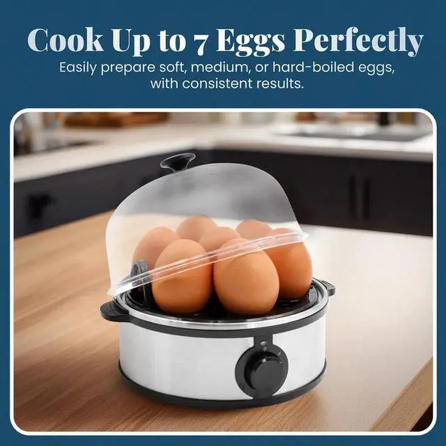 Alt view image 3 of 5 - Elite Cuisine EGC865 Stainless Steel Automatic Egg Cooker