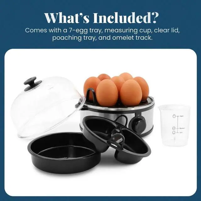 Alt view image 4 of 5 - Elite Cuisine EGC865 Stainless Steel Automatic Egg Cooker