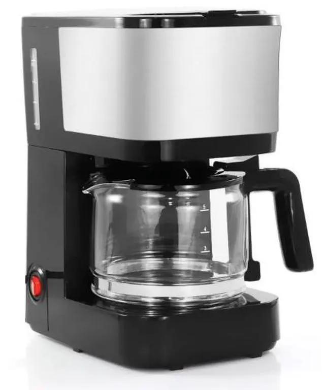 Main image of Elite Cuisine EHC9254 Black/Silver 5-Cup Coffee Maker