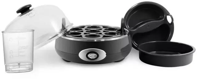Alt view image 2 of 7 - Elite Cuisine EGC555 Automatic Easy Egg Cooker 7 Eggs Charcoal Gray