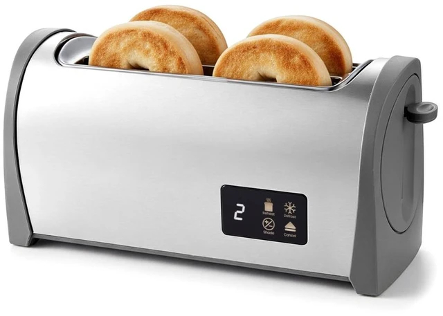 Main image of Elite Cuisine ECTL3052 4-Slice Toaster, Long Slot, Stainless