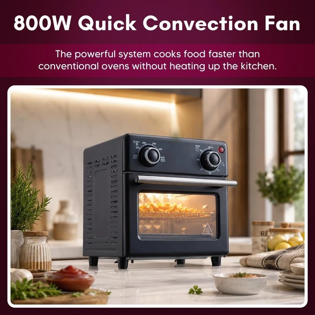 Alt view image 6 of 6 - Elite Cuisine EAFL2052 8.5qt Air Fryer Oven
