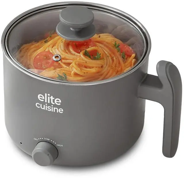 Main image of Elite Gourmet EHPL2500 Grey 1.25qt Noodle Hot Pot