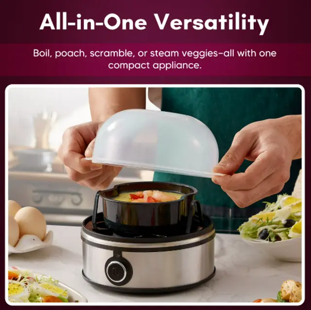 Alt view image 4 of 5 - Elite Gourmet EGCL2510 7-Eggs Cooker