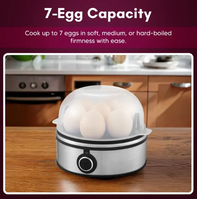 Alt view image 5 of 5 - Elite Gourmet EGCL2510 7-Eggs Cooker
