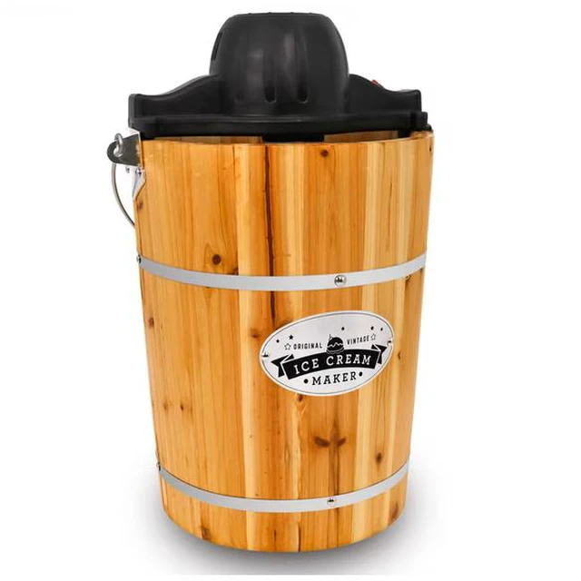 Main image of Elite Cuisine EIM569 6Qt. Old Fashioned Pine Bucket Ice Cream Maker with Hand Crank