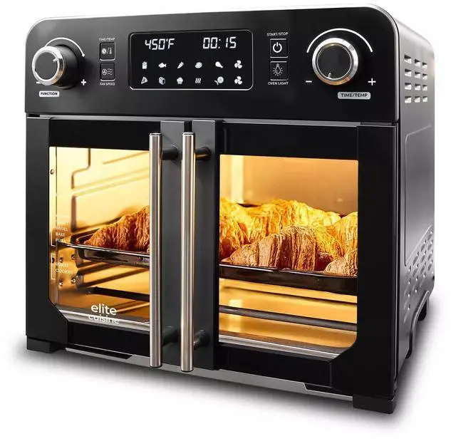 Main image of Elite Cuisine EAF9202 Digital 23L French Door Air Fryer Oven