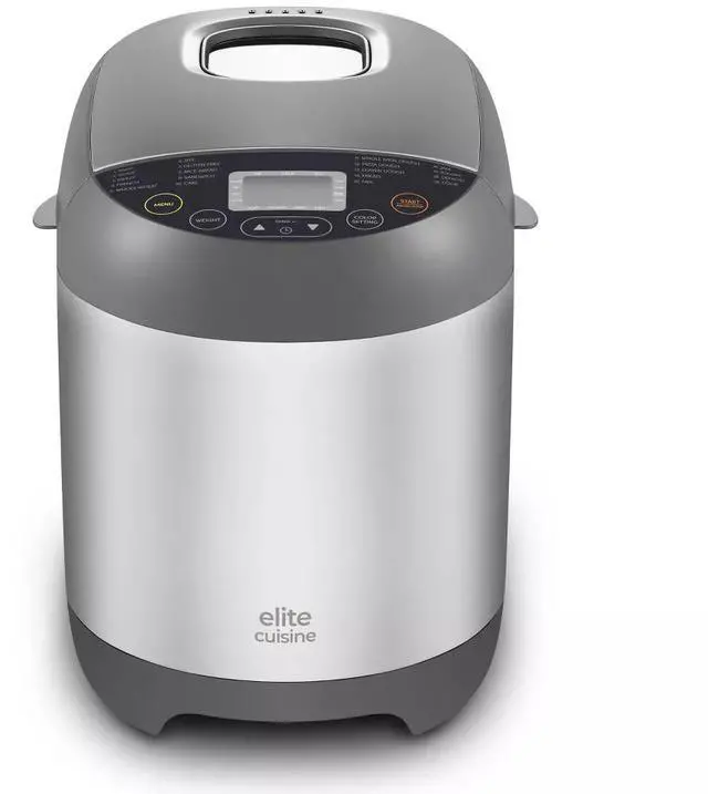 Main image of Elite Cuisine EBM5318 2lbs Programmable Bread Machine with 19 Pre-sets - Stainless Steel