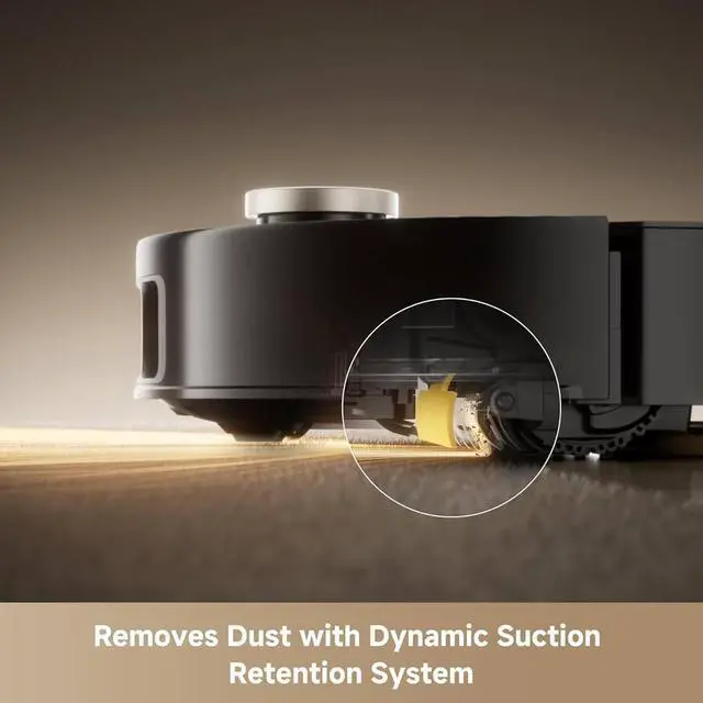 Alt view image 2 of 6 - Mova Mobius 60 Robot Vacuum and Mop - 30,000Pa Suction - Auto-Interchangeable Mop Pads - 3.15inches Obstacle Overcoming - Black