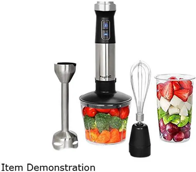 Main image of MegaChef MC-158C 4 in 1 Multipurpose Immersion Hand Blender With Speed Control and Accessories