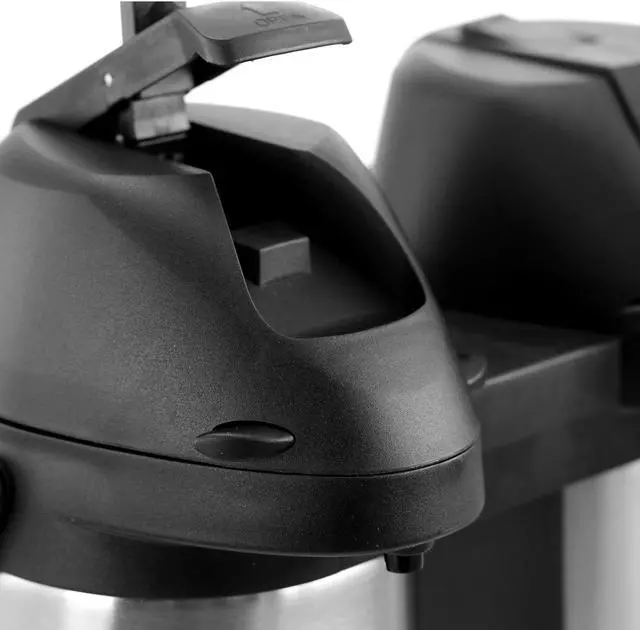 Alt view image 2 of 3 - MegaChef MG-ASUF019DS Dual 1.9 Liter Stainless Steel Airpot, Hot Water Dispenser for Coffee and Tea