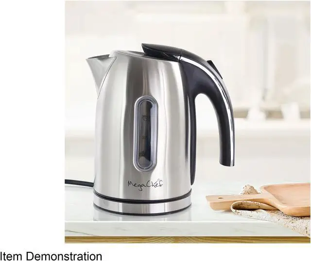 Alt view image 9 of 11 - MegaChef MGKTL-1215 Stainless Steel 1.2Lt. Stainless Steel Electric Tea Kettle