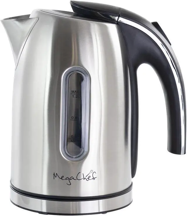 Alt view image 2 of 11 - MegaChef MGKTL-1215 Stainless Steel 1.2Lt. Stainless Steel Electric Tea Kettle
