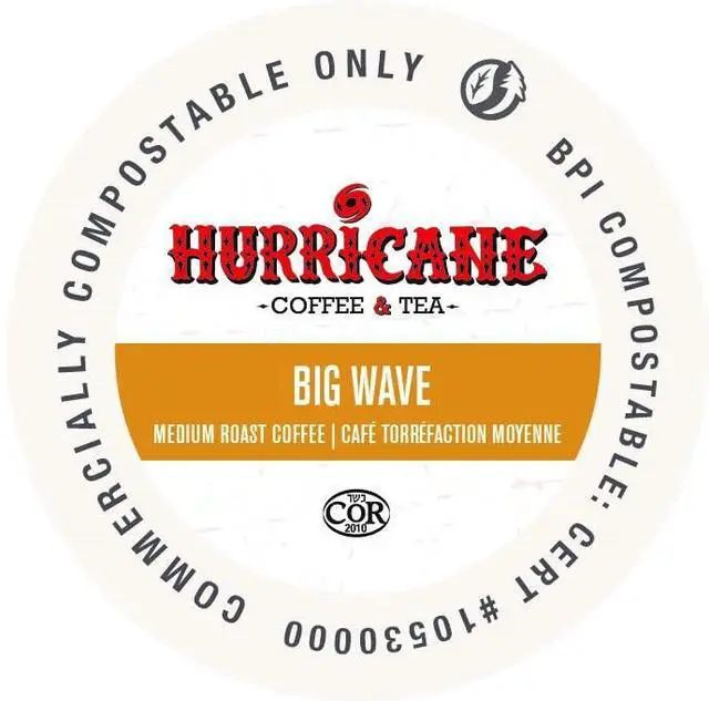 Alt view image 3 of 4 - HURRICANE COFFEE & TEA Big Wave Medium Roast Coffee (20 Counts)