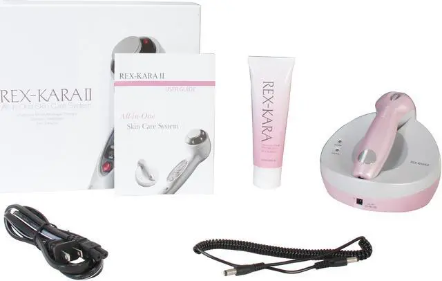 Alt view image 9 of 9 - Ahrong Eltech REX-KARA II Wireless All-In-One Skin Care System w/ Ultrasonic Therapy, Galvanic Treatment and Far Infrared