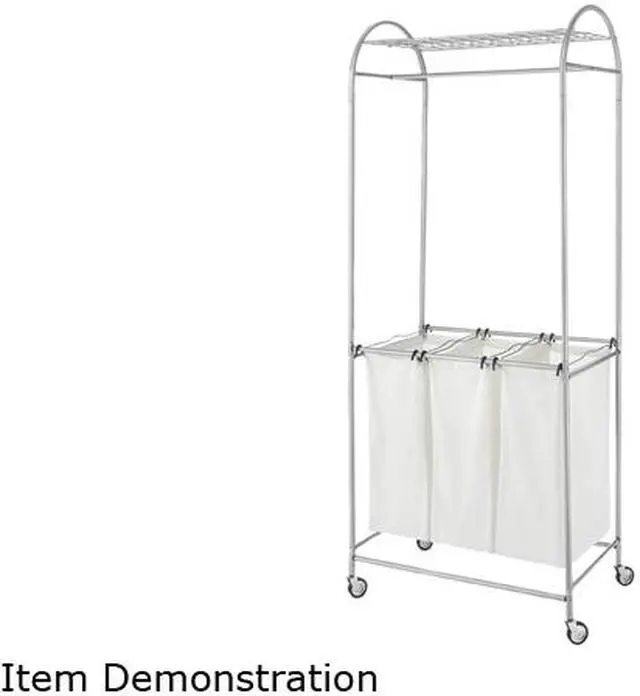 Main image of Whitmor 6705-2815 Whitmor 6705-2815 Deluxe Laundry Center, Silver